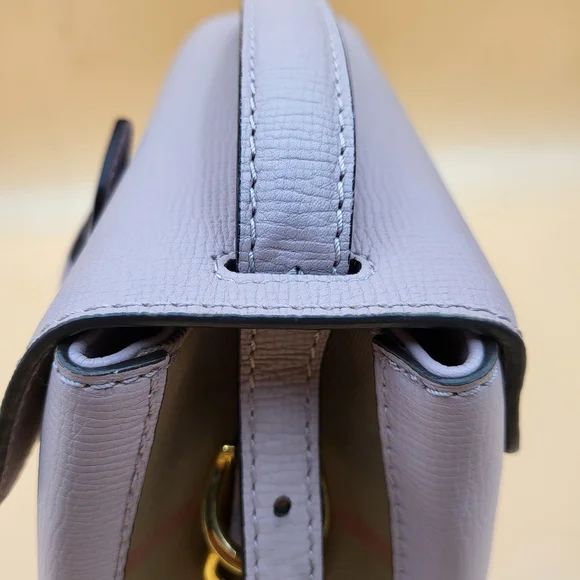 BURBERRY Camberley Calfskin Leather Pale Orchid Handbag, Authentic W/ COA.. - Picture 13 of 16